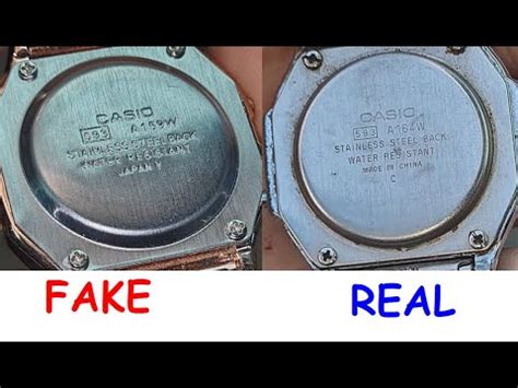 casio rose gold watch real vs fake